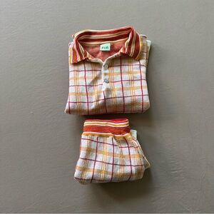 FUB Knit Jacquard Shirt & Shorts Set